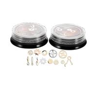 SHINEOFI Punk Alloy Nail Charms Steampunk Gear Nail Art Decorations for Women 2pcs Vintage Mechanical Metal for Diy Parties and Events