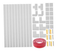 SHINEOFI PVC Cable Cord Concealer Raceway Kit Self-adhesive Wire Cover Channel Trunking for Wall-mounted Tv and Floor Cable Protection Flame Retardant