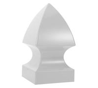 SHINEOFI PVC Gothic Pyramid Post Caps for Fence Posts Dark Gray Weather-Resistant Handrail End Covers for Metal Wood Cedar Decks Outdoor Stair Railings and Mailbox Protection