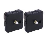 SHINEOFI Quartz Clock Movement DIY Accessories Black Abs Second-leaping 2pcs DIY Clock Mechanism