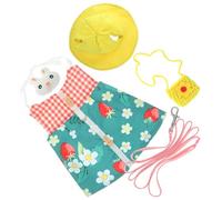 SHINEOFI Rabbit Harness Vest Small Outdoor Pulling Strap for Small Rabbits Comfortable Green Floral Easy Control for Safe Walks and Runs Random Color