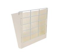 SHINEOFI Rabbit Hay Feeder Rack with Multi-Angle Feeding Holes and Food Storage Holder for Small Pets Such As Rabbits and Chinchillas 8.8X8.1X3.5 Inch