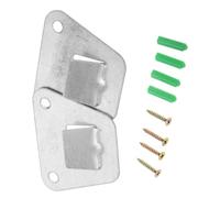 SHINEOFI Range Hood Metal Bracket 2pcs with Screws Stainless Steel Wall Mount Hanging Plates for Kitchen Range Hood Holders Compatible Universal Support Hooks