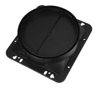 SHINEOFI Range Hood Non-return Valve Backflow Preventer 150mm Kitchen Exhaust Fan Damper Black Single Motor Kitchen Smoke Valve Replacement for Restaurant and Home Use