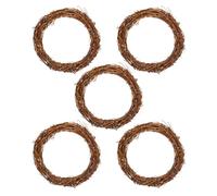SHINEOFI Rattan Vine Branch Wreaths, Rustic Country Home Decoration Rings for DIY Christmas Craft, Front Door Wall Hanging, Wedding and Party Decors