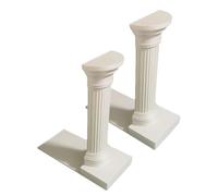 SHINEOFI Reading Accessories 2pcs Roman Pillar Non Slip Decorative Bookends with Reliable Support for Heavy Books Made of PLA for Study Room Libraries Public and Group Reading Areas