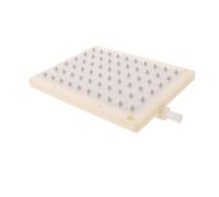 SHINEOFI Rectangular Water Saving Shower Head with Relaxing Waterfall Effect, Plastic Material, 60-Hole Design, 20x14x2.5cm Size, for Bathroom Use, Rain Shower Nozzle Replacement