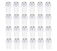 SHINEOFI Refillable with 16-tooth Roller Ball Roll on Perfume Bottles 30pcs Easy to Carry Steel and Plastic Essential Oil Roller Bottles for Travel and Office Use