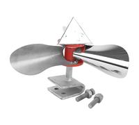 SHINEOFI Reflective Stainless Steel Windmill Pinwheel for Garden and Yard, Small Metal Multi-directional Bird Scarer Suitable for Outdoor