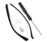 SHINEOFI Replacement Glasses Temple Arms for Eyeglasses Tr Black Universal | Matte Finish, Wear Resistant Build, Comfortable Fit, Enhanced Stability, Suitable for Repair Kits and Parts