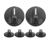 SHINEOFI Replacement Timer Knobs Plastic Material 6pcs with D Shaft 6mm Ergonomic Comfort and Precise Timer Control for Electric Oven and Air Fryer for Kitchen Appliance Repair
