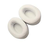 SHINEOFI Replacement White Protein Leather Ear Pads Cushions for Brainwavz Mdr Headphones Soft High Elasticity Earpads for Comfortable Listening Easy Two Step Installation Compatible with