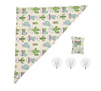 SHINEOFI Reptile Pets Sleeping Bed Lizards Lounger Easy to Clean Wear Resistant Canvas Triangular 12.97x12.97x18.86inch Hanging Hammock for Reptile Pet Snakes Iguanas