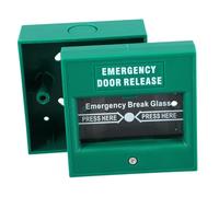 SHINEOFI Resettable Emergency Break Glass Alarm Button for Fire Exit Manual Call Point Switch with Key Reset Compatible Emergency Door Release and Exit Release Switch for Safety Systems