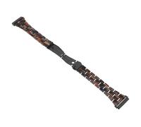 SHINEOFI Resin Watch Band for Sense Lightweight Stainless Steel Bracelet Replacement Strap Comfortable Breathable Material Durable Chocolate Color Wristband