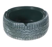 SHINEOFI Retro Cartoon Modeling Resin Ashtray, Small Green Tire Shape, Decorative Home and Office Ashtray Ornament for Household and Desktop Use