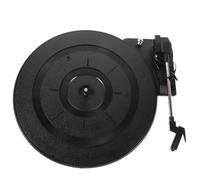 SHINEOFI Retro Style Record Player Movement with Low Noise Operation and Easy to Use Functionality, Black Plastic Turntable Mechanism for Home Decor and Music Lovers
