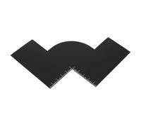SHINEOFI Reusable Hairline Shaping Tool with Measurement Indicators for Precision Beard and Mustache Styling, Plastic Barber Shape up Card for Personal Grooming at Home