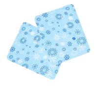 SHINEOFI Reusable Ice Mat with Gel and Pvc Fabric Material 11.8x15.75 Inches Blue 2pcs Buffet Table Cooling Mat Food Chill Pad for Cheese and Meats, for Catering Stations and Hospitality