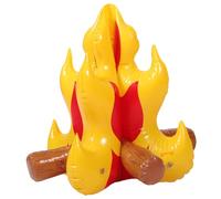 SHINEOFI Reusable Inflatable Campfire Prop PVC Compact Fake Bonfire for Birthday Halloween Christmas Summer Camp Party Decoration