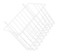 SHINEOFI Reusable White Iron Hay Feeder for Small Animals and Squirrels, Heavy Duty Rabbit Feeder Basket with Stable Design, Suitable for Cage Feeding and Convenient Bunny Food Storage