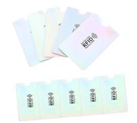 SHINEOFI RFID Blocking Card Sleeves Thin Durable Pet and Aluminium Foil 10pcs for Id and Bank Cards for Travel and Shopping