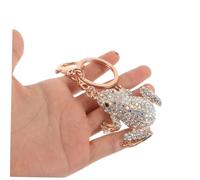 SHINEOFI Rhinestone Frog Keychain Sparkling Bag Charm with Artistic Animal Pendant for Handbags Wallets Backpacks and Car Keys Luck Accessory for Women