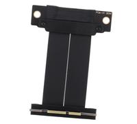 SHINEOFI Right Angle Pcie 4.0 1x Riser Card Extension Cable Black Plastic Adapter for Space Optimization in Compact PC Setups and Vertical Gpu Mounts