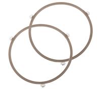 SHINEOFI Rings Support Racks Microwave Turntable 2pcs round Plastic with High Temperature and Corrosion Resistance for Microwave Oven Tray Rotation