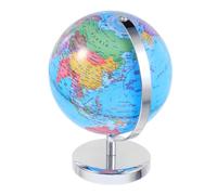 SHINEOFI Rotating Globe Ornament Political Map with Clear Boundaries and Major Cities Educational Geography Globe for Classroom Home Office Decor