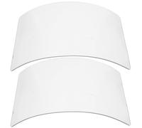 SHINEOFI Sandblasting Hood Lens Replacement 2 Pack Clear Protective Film Visor with Comfortable Fit 4mm Organic Glass for Sandblasting and Welding