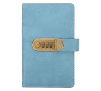 SHINEOFI Savings Book with Password Lock Money Saving Book 6.88x4.32in Pu Hardcover Alloy Password Lock Efficient Money Management Safe Storage Office Home Use