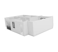 SHINEOFI Scale DIY Miniature Apartment Model Kit Unfinished Sand Table Architectural Materials for Accurate Home Layout Visualization Easy to Assemble for Architects and Hobbyists