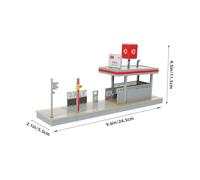 SHINEOFI Scale Subway Station Platform Model for Plastic DIY Miniature Tunnel Accessory Educational Pretend Playset for Logical Thinking and Family Interaction