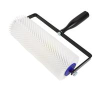 SHINEOFI Self Leveling Spiked Roller Brush Cement Floor Tool with Handle for Bubble Removal and Smooth Surface Finishing Plastic Composite Design for Epoxy Flooring