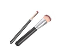 SHINEOFI Self Tanner Brush and Foundation Brush Set Soft Artificial Fiber for 2pcs and Even Application with Wood and Aluminium Handles, for Daily Use and Hard to Reach Areas Daily Use