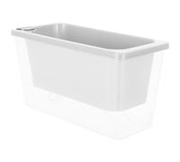 SHINEOFI Self Watering Planter Pot with Automatic Watering System Self-watering Rectangular Planter 10.41x5.50x4.72in White Pp Material with Inner Basket for Indoor Garden Home Decor