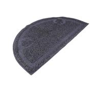 SHINEOFI Semicircular Cat Litter Cushion Pvc Mat with Non-slip Backing Absorbs Dirt and Food Chic Compact Design Door Mat for Cats Random Color