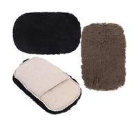 SHINEOFI Shoe Polish Cloth Gloves after Random Color Sponge Fleece Material 3pcs Large Thick Prevents Direct Contact with Polish for Organizing Leather Goods for Leather Shoes and Jackets