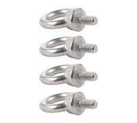 SHINEOFI Shoulder Lifting Eye Bolts with Threaded Ring 4pcs Stainless Steel Anti-rust and Easy Installation, Suitable for Lanterns and Plant Supports in Shipbuilding and Construction Sites