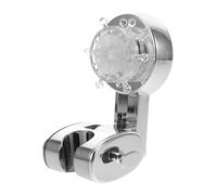 SHINEOFI Shower Head Bracket Suction Cup Shower Head Holder Plastic Silver Removable No-Drill Installation for Bathroom, Rental Homes, Adults