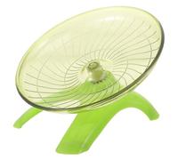 SHINEOFI Silent Gerbil Running Wheel Hamster Exercise Toy Small Pet Chinchilla Hedgehog Wheel Pet Supplies with Matcha Green Disc for Indoor Use