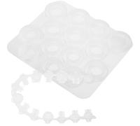 SHINEOFI Silicone Resin Ring Mold Set 2pcs for DIY Jewelry Casting Epoxy Resin Moulds with Faceted Gemstone and Pigeon Egg Shape, Jewelry Craft Supplies for Handmade Rings