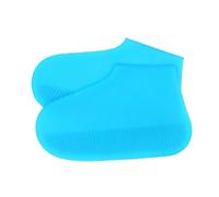 SHINEOFI Silicone Running Shoes Covers Non-Slip Rain Boot Overshoes for Outdoor Camping Fishing Garden Use Reusable Sky-Blue S