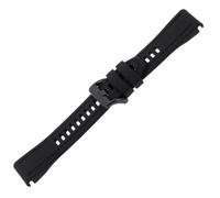 SHINEOFI Silicone Watch Band for Multisport Smartwatch Black Skin-friendly Modern Wrist Replacement Strap with Stylish Color Design for Work Party Leisure