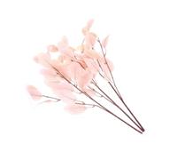 SHINEOFI Simulated Eucalyptus Leaf Bouquet 3Pcs Soft Pink Artificial Foliage for Office Décor and Botanical Arrangement