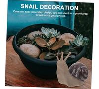 SHINEOFI Simulated Snail Statue Decorative Animal Figurine for Miniature Gardens Plant Pots Adorable Outdoor Ornament for Fairy Garden Landscape Creative Imitated Snail Decor