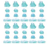 SHINEOFI Simulation Iceberg Model Maintenance Free Display 40pcs Resin with Realistic Texture Enhances Scene Authenticity for Ice and Snow Scenes and Terrarium Ice Figurine Displays