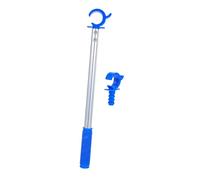 SHINEOFI Slip-Resistant Window Opening Pole Rod Opener for Reach Skylights and Windows Effort-Saving Aluminum Alloy Pull Wand Practical Tool for School Use Silver Blue
