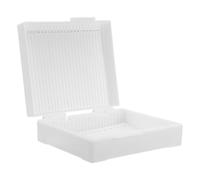 SHINEOFI Slot Microscope Slide Storage Box for Laboratory Use Reusable Glass Specimens Organizer Tray Compact Slide Holder for Efficient Histology Sample Management